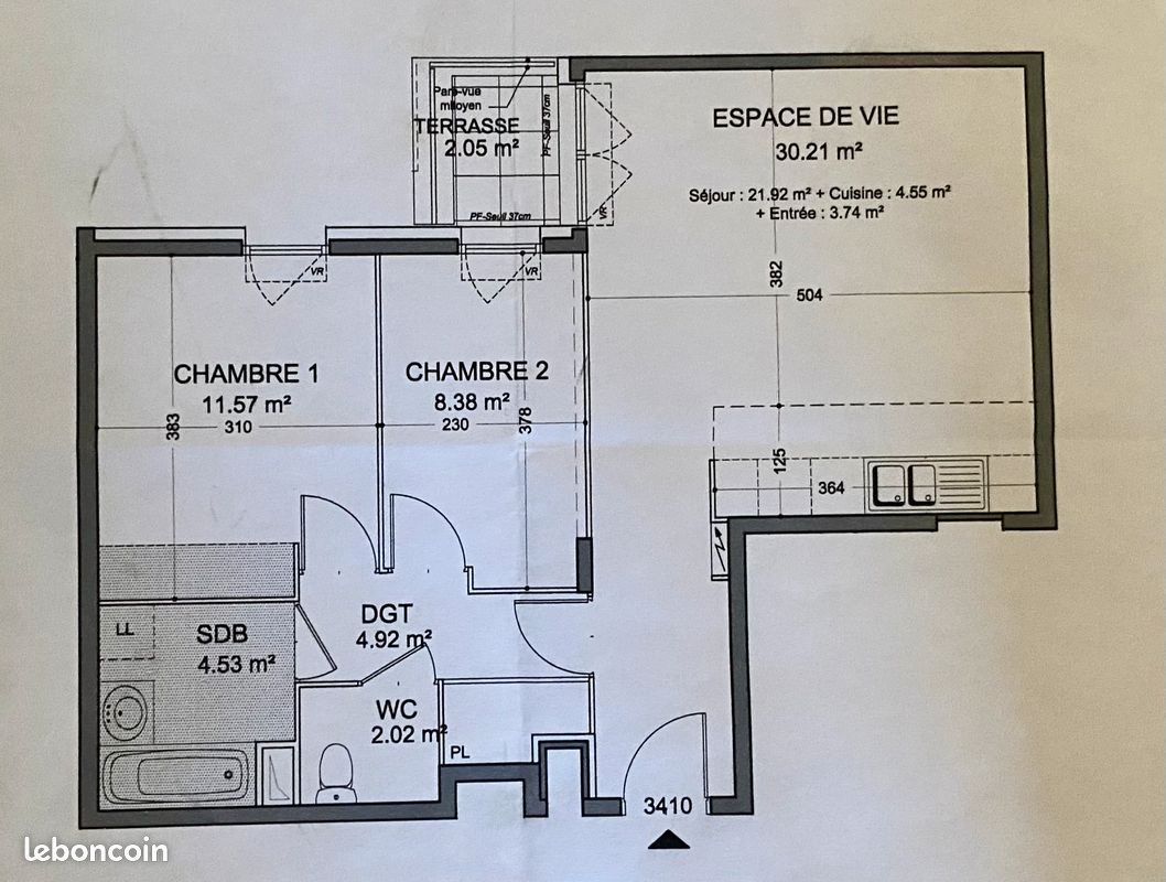 Appartement à vendre, 61m², Boissy-Saint-Léger