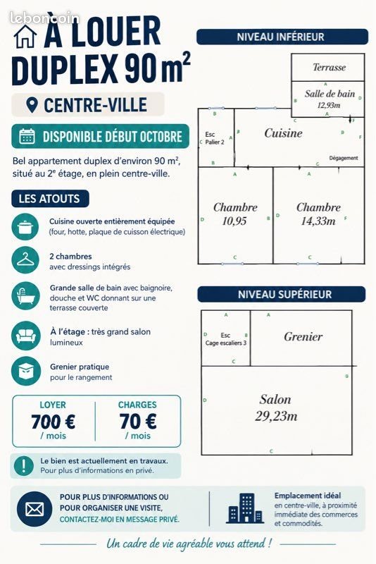 Appartement à louer, 90m², Sarrebourg