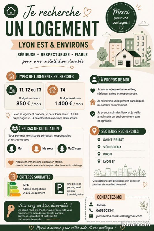 Appartement à louer, 30m², Vénissieux