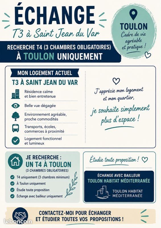 Appartement à louer, 78m², Toulon