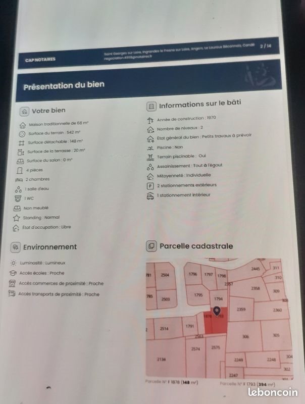 Maison à vendre, 68m², Champtocé-sur-Loire