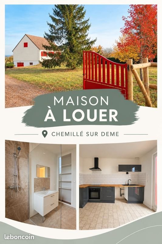 Maison à louer, 100m², Chemillé-sur-Dême