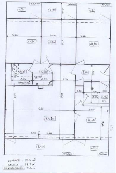 Appartement à louer, 91m², Montpellier