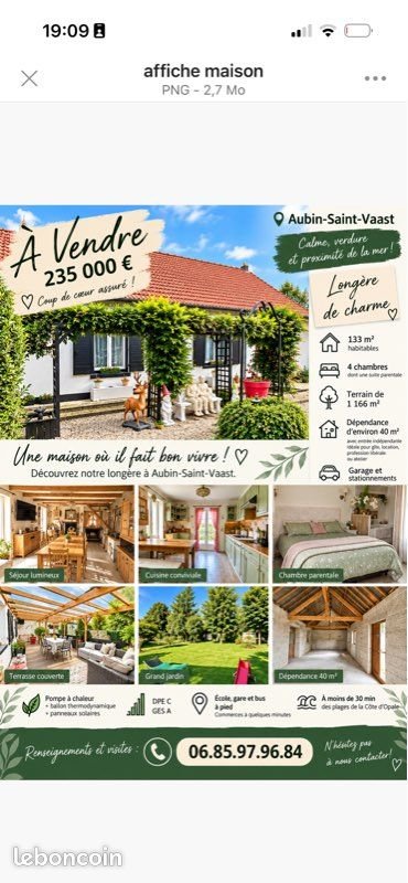 Maison à vendre, 133m², Aubin-Saint-Vaast