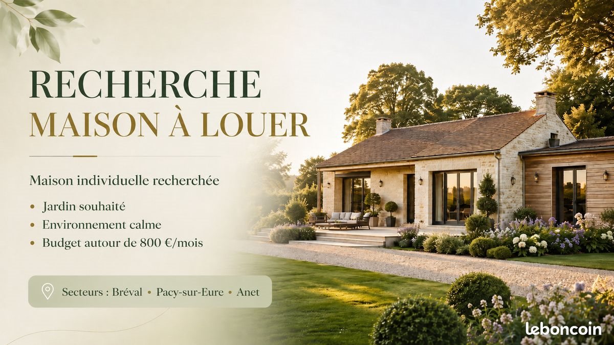 Maison à louer, 60m², Bréval
