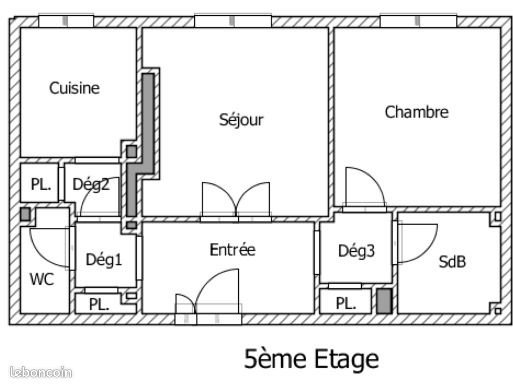 Appartement à louer, 53m², Courbevoie