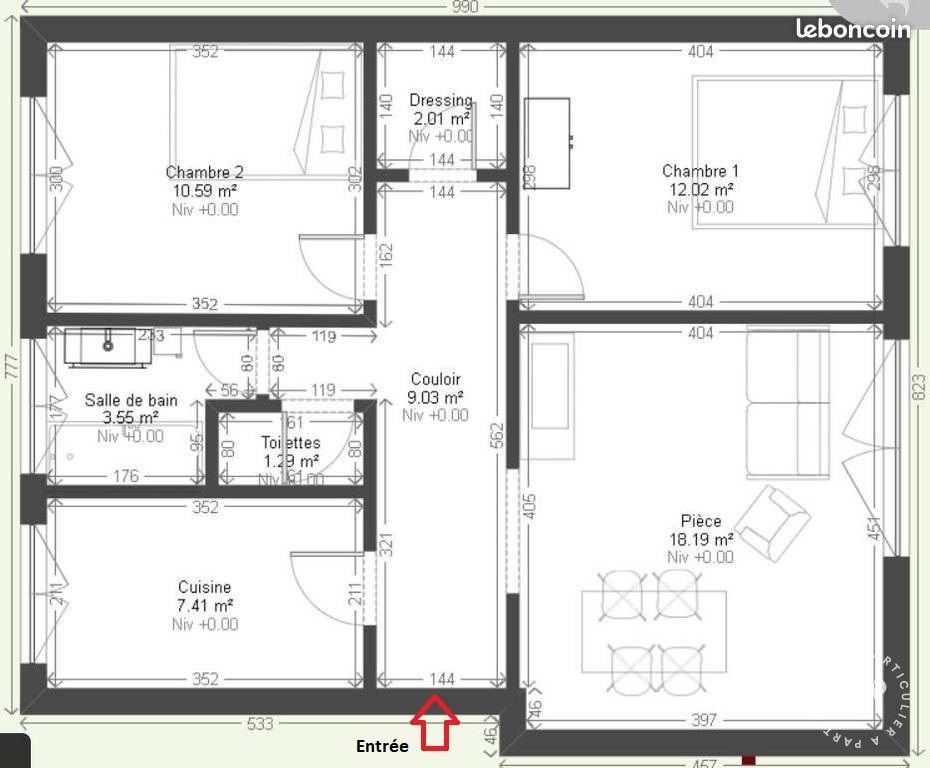 Appartement à louer, 63m², Alfortville