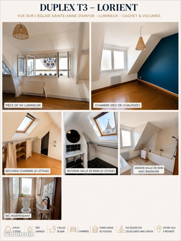 Appartement à louer, 95m², Lorient