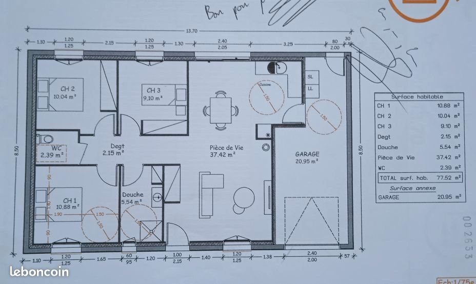 Maison à louer, 77m², Bretignolles-sur-Mer