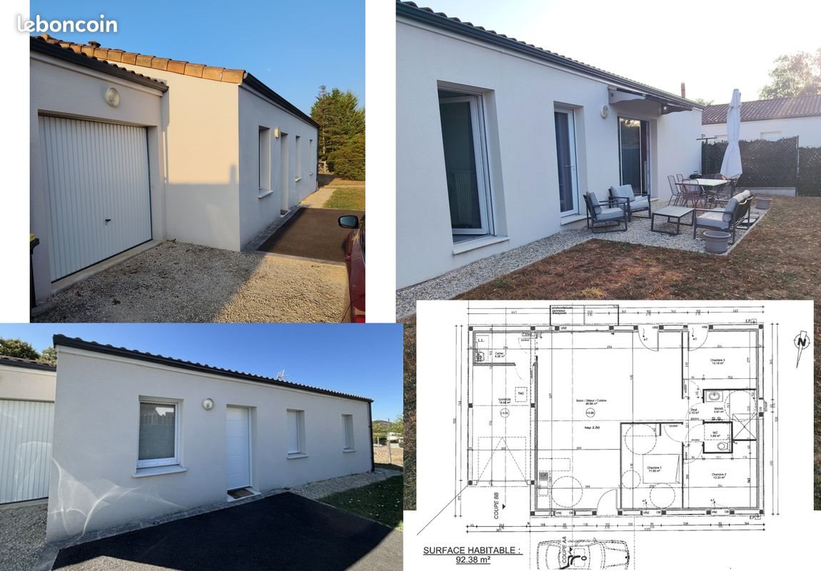 Maison à louer, 92m², Ruelle-sur-Touvre
