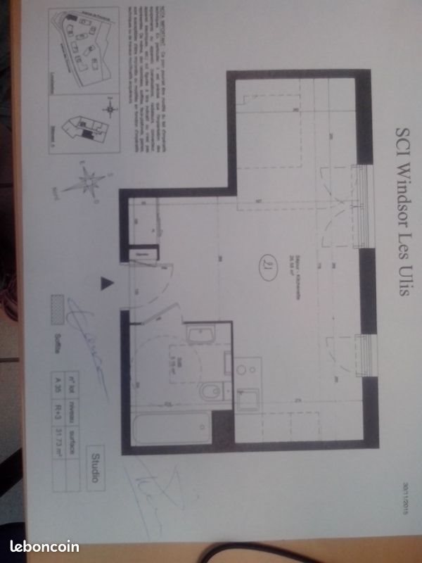 Appartement à vendre, 32m², Les Ulis