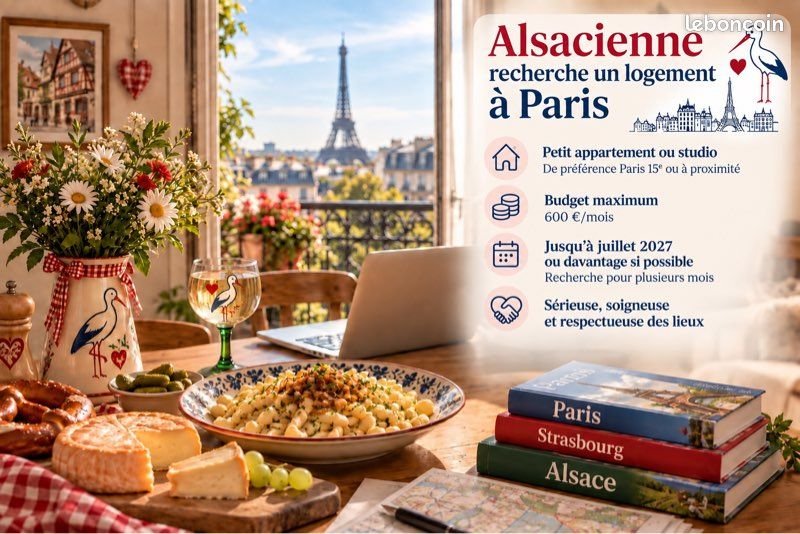 Appartement à louer, 25m², Paris 15ème