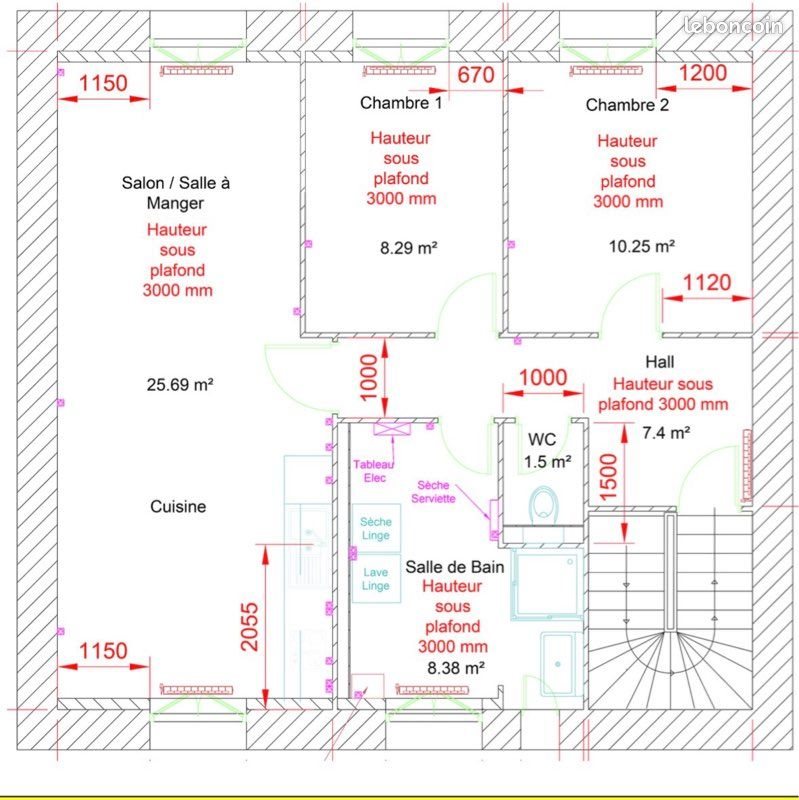 Appartement à louer, 60m², Vichy