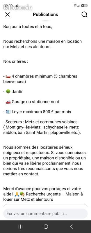 Maison à louer, 90m², Metz
