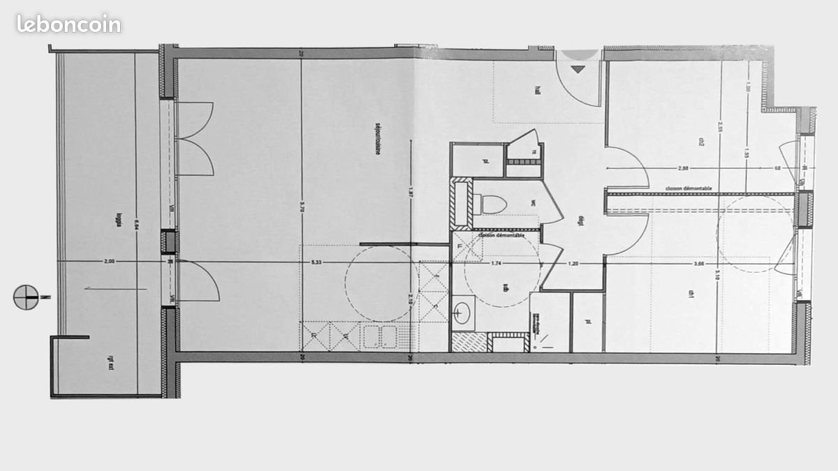 Appartement à vendre, 65m², Fontaine