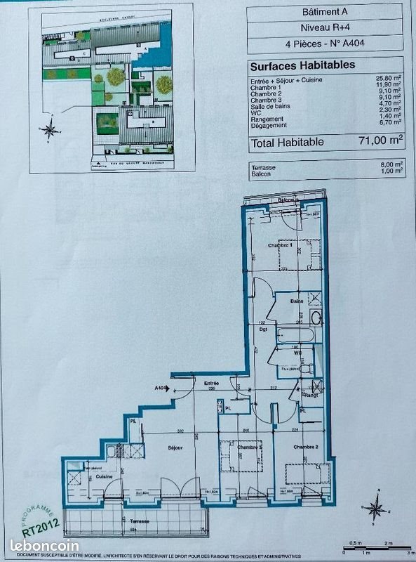 Appartement à louer, 71m², Alfortville
