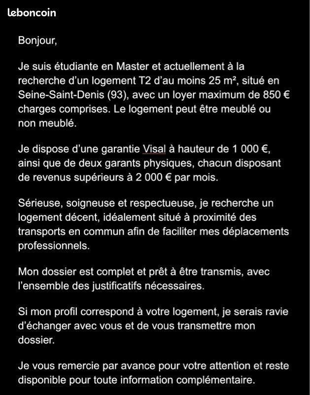 Appartement à louer, 25m², Romainville