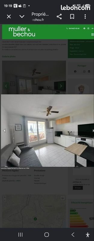 Appartement à louer, 28m², La Seyne-sur-Mer