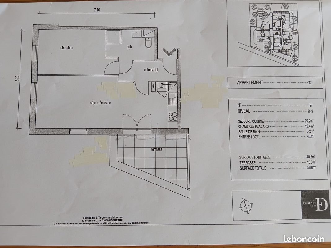 Appartement à vendre, 48m², Eysines