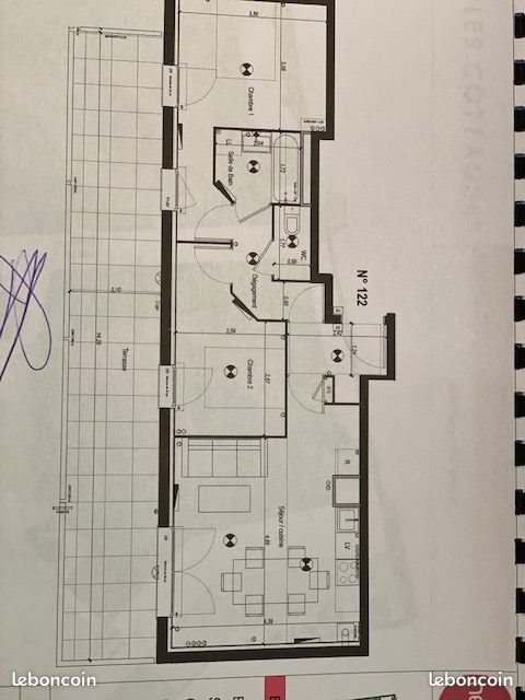 Appartement à louer, 57m², Blanquefort