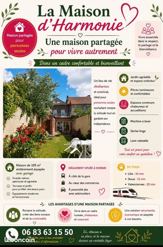 Appartement à louer, 185m², Somain