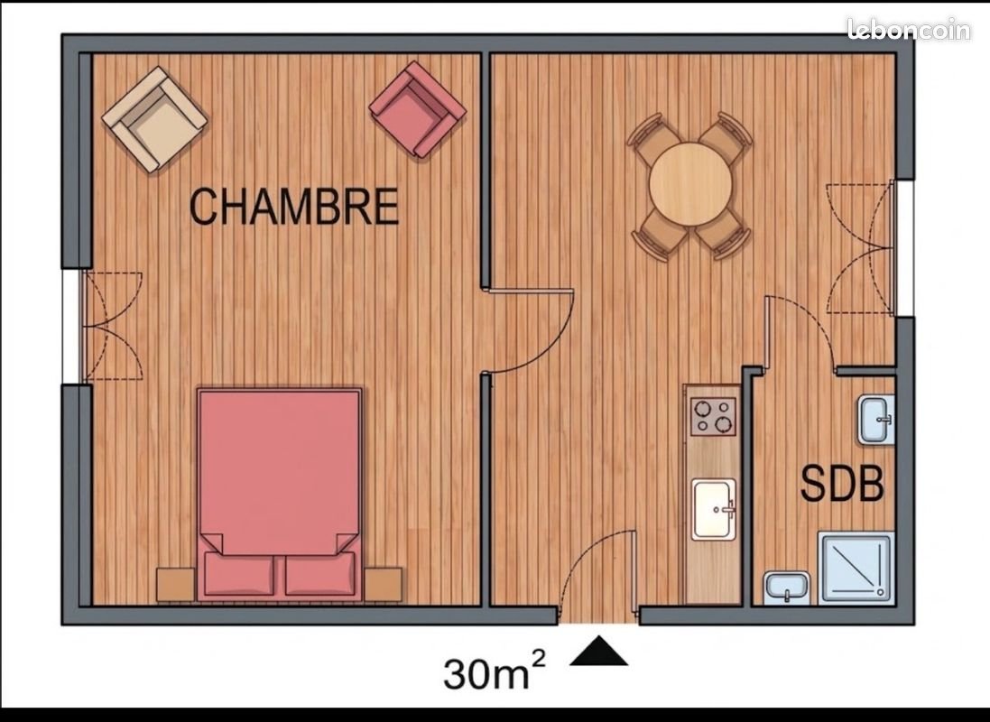 Appartement à vendre, 30m², Villeneuve-le-Roi
