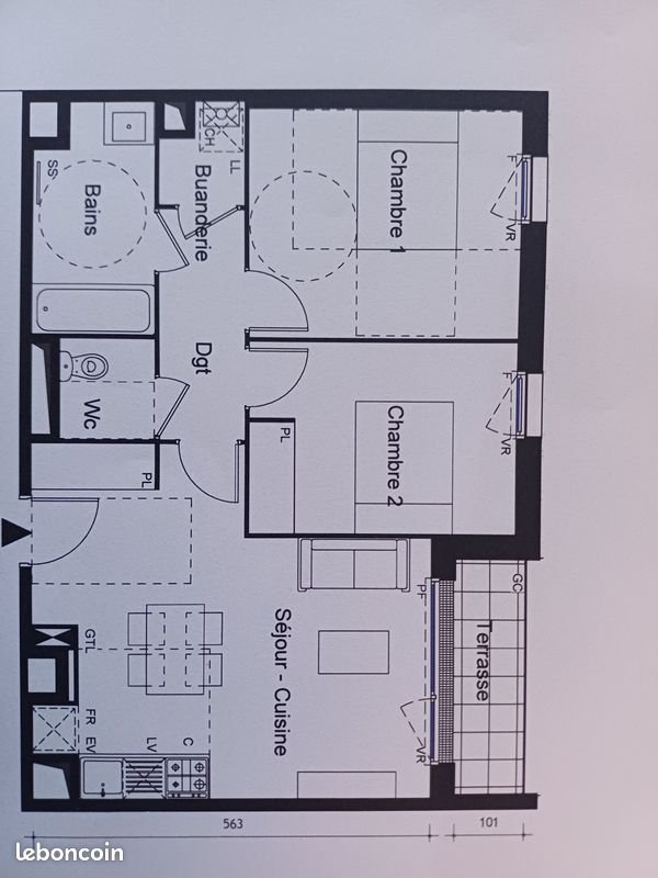 Appartement à vendre, 59m², Toulouse