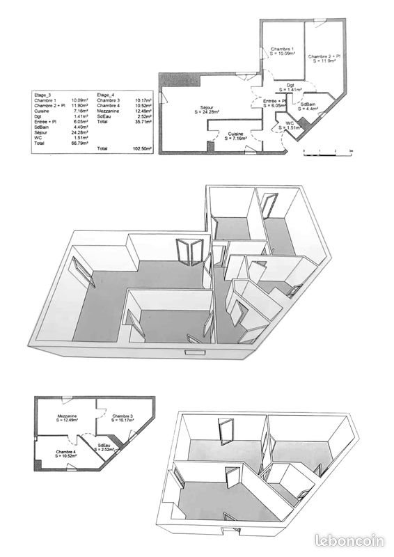 Appartement à vendre, 102m², Le Bouscat