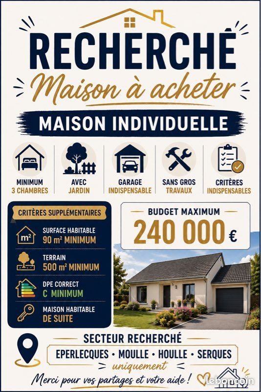 Maison à vendre, 100m², Éperlecques