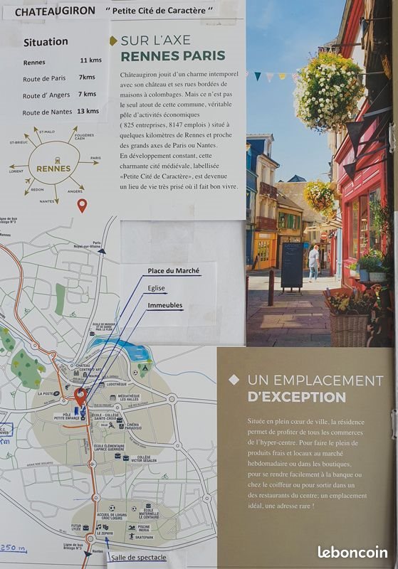 Appartement à louer, 76m², Châteaugiron