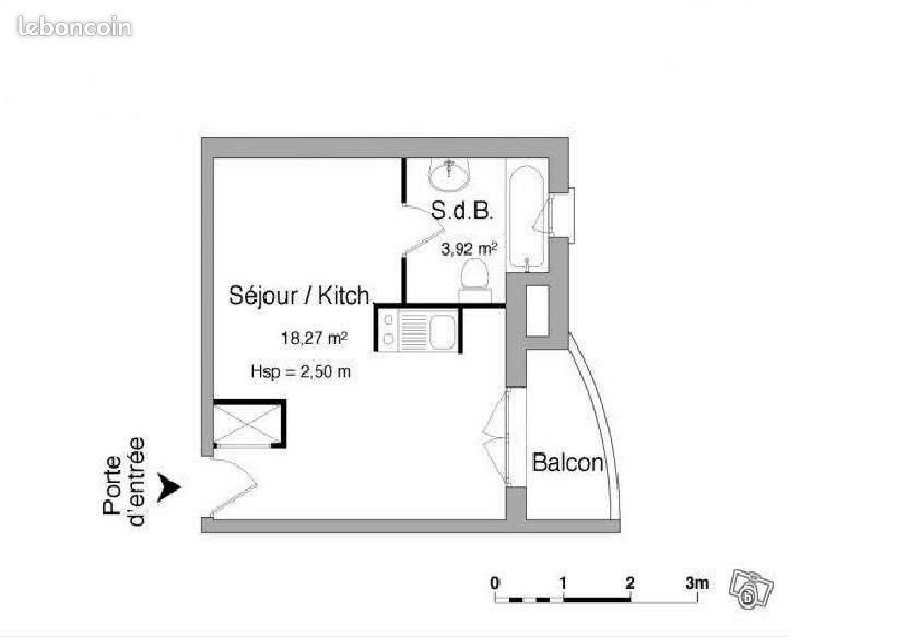 Appartement à louer, 22m², Pau
