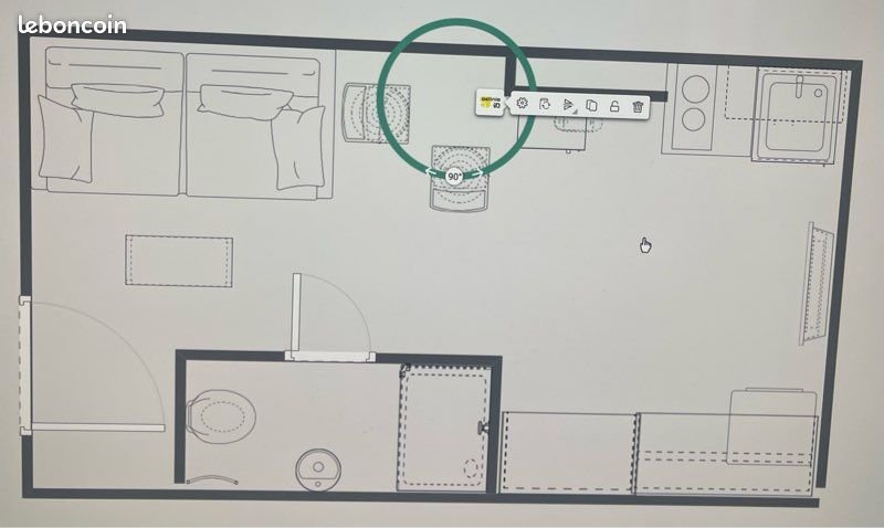 Appartement à louer, 17m², Paris 8ème
