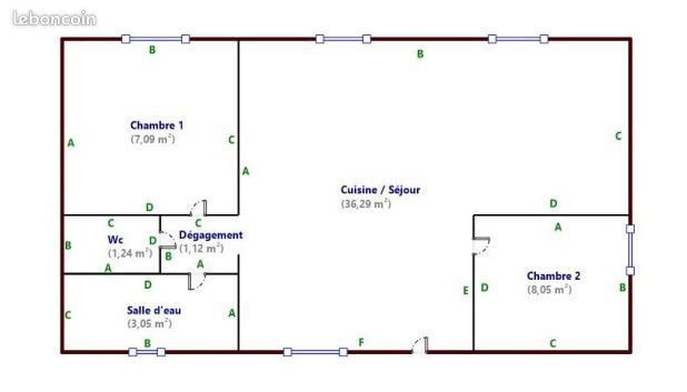 Maison à louer, 70m², Vallauris