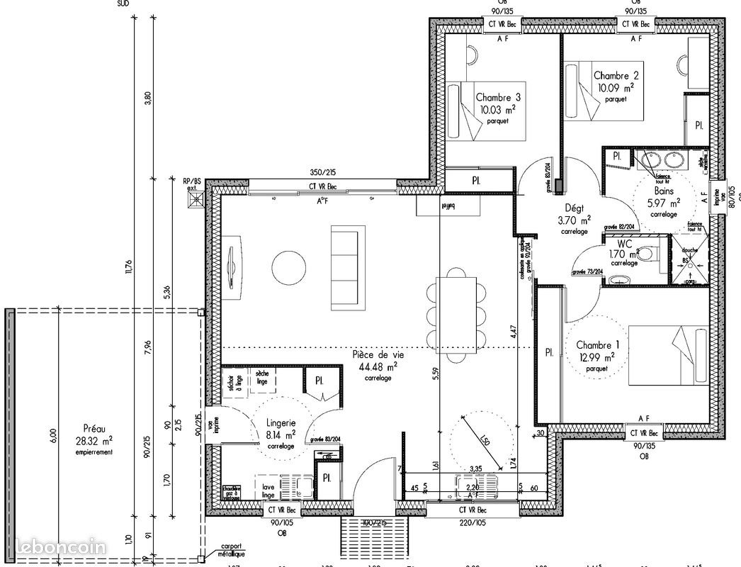 Maison à louer, 97m², Chantonnay