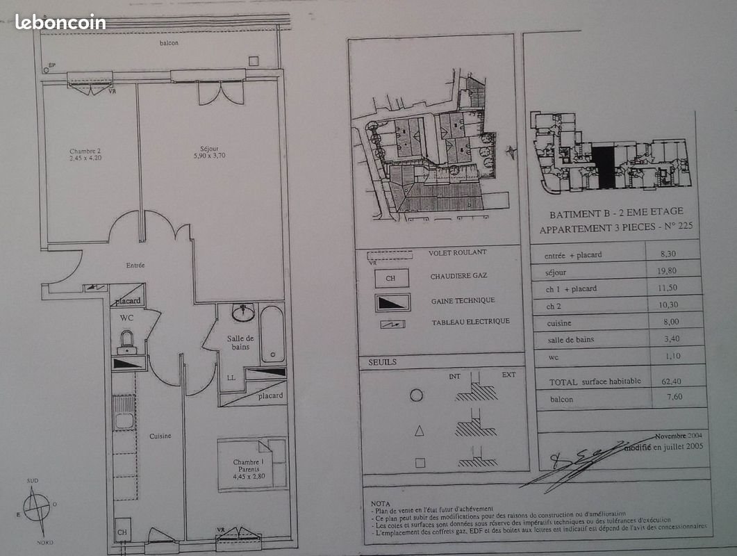 Appartement à louer, 62m², Mantes-la-Ville