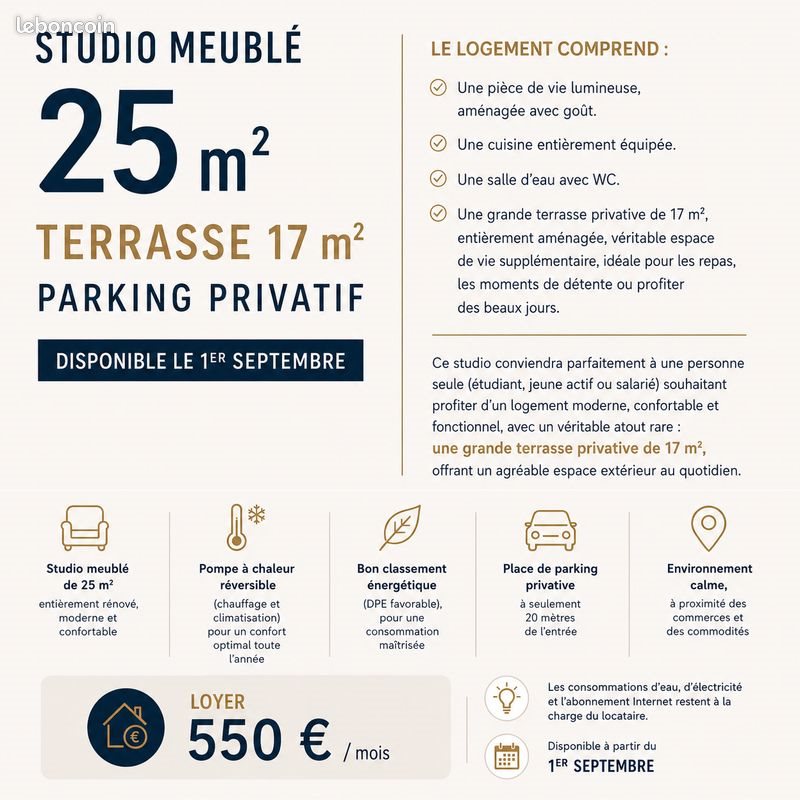 Appartement à louer, 25m², Laragne-Montéglin