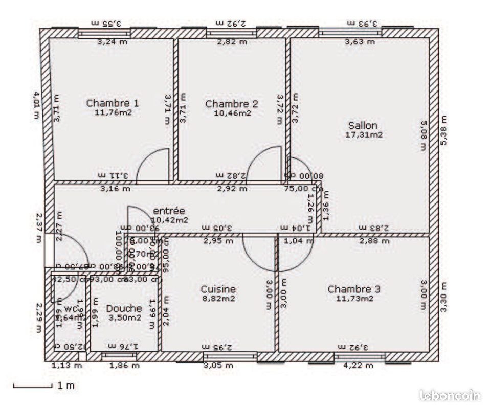 Appartement à vendre, 75m², Lyon 3ème