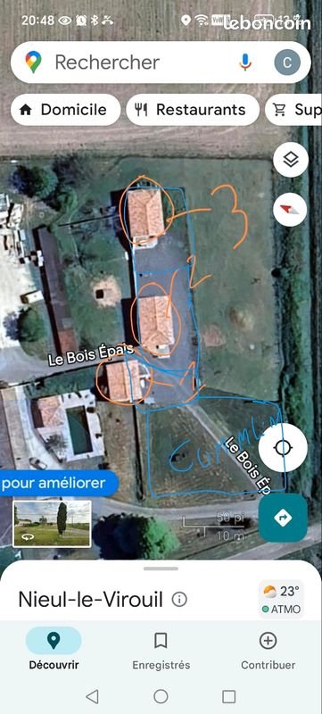 Maison à louer, 45m², Nieul-le-Virouil