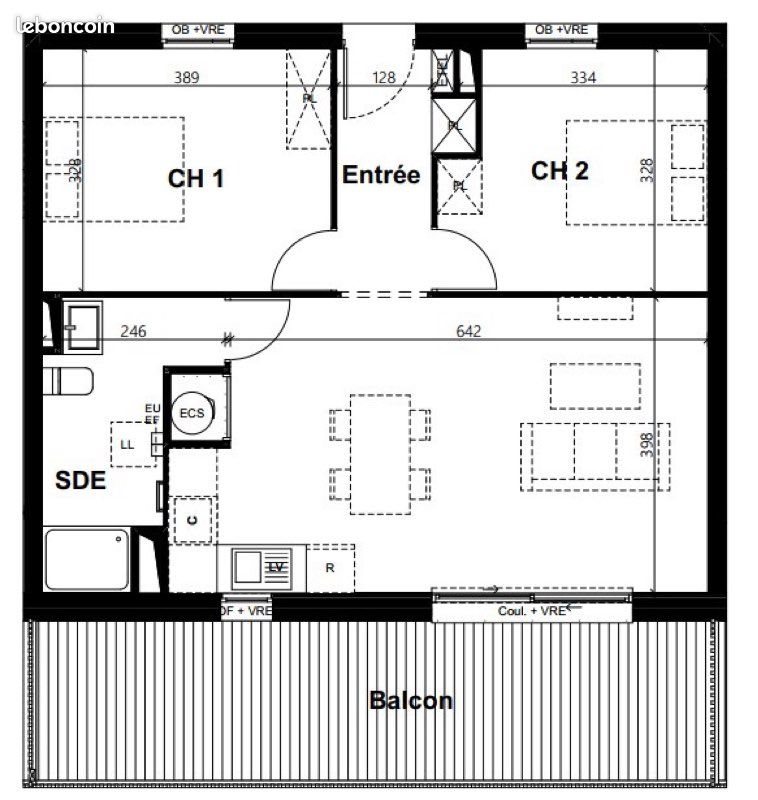 Appartement à louer, 63m², Dompierre-sur-Mer