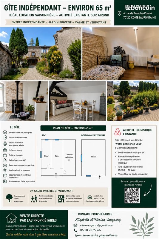 Maison à vendre, 220m², Combeaufontaine