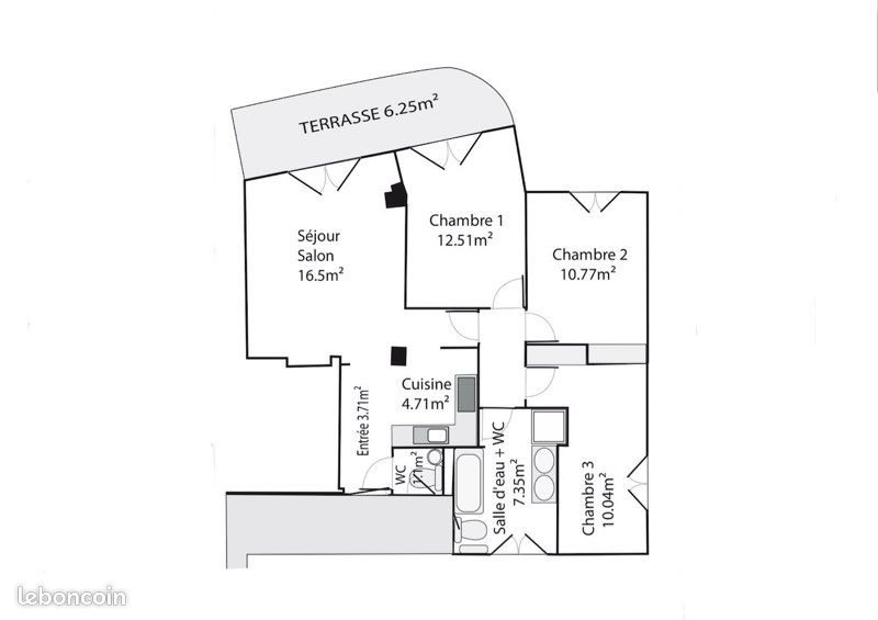 Appartement à vendre, 71m², Grasse