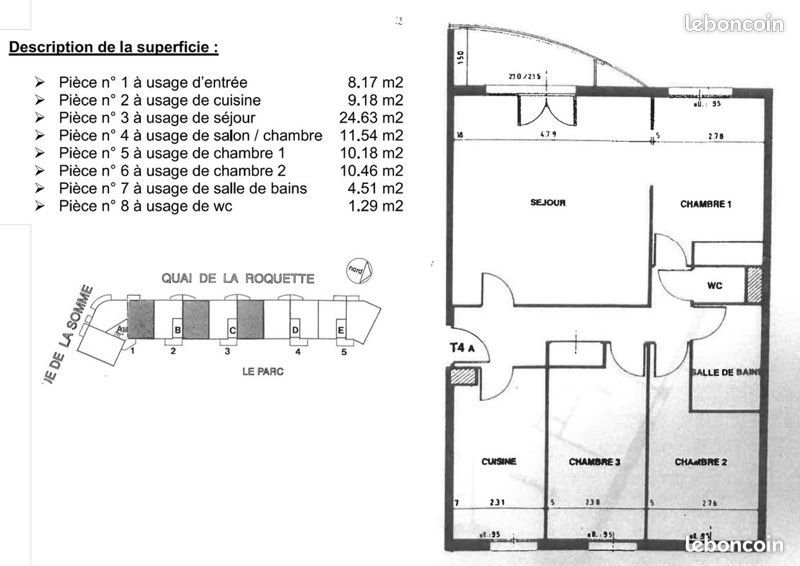 Appartement à louer, 81m², Libourne