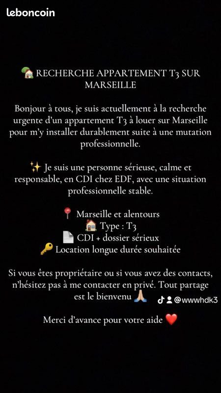Appartement à louer, 50m², Marseille 2ème