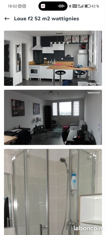 Appartement à louer, 52m², Wattignies