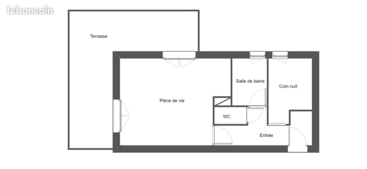 Appartement à vendre, 30m², Les Déserts