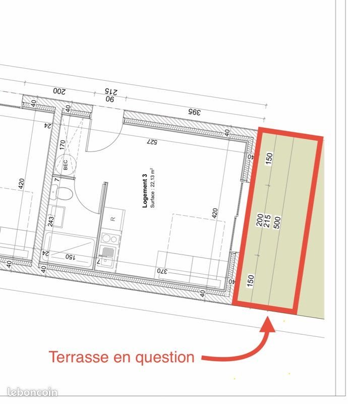 Appartement à louer, 22m², La Roche-sur-Yon