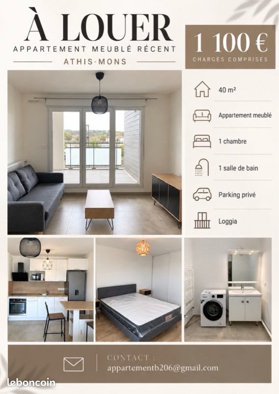 Appartement à louer, 40m², Athis-Mons