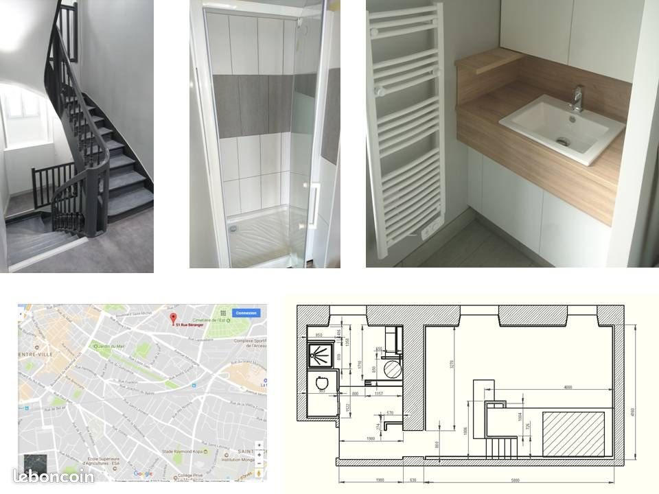 Appartement à louer, 39m², Angers