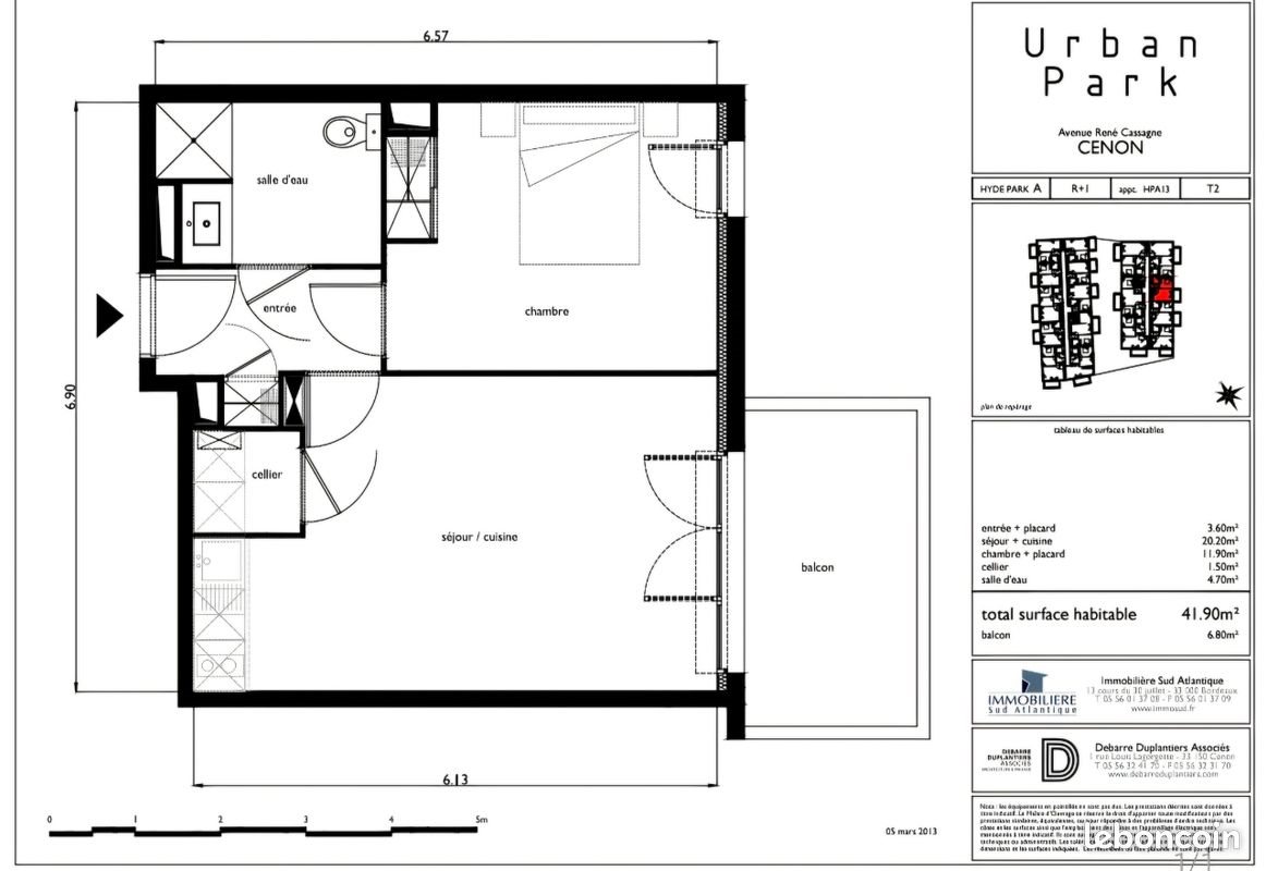 Appartement à vendre, 41m², Cenon