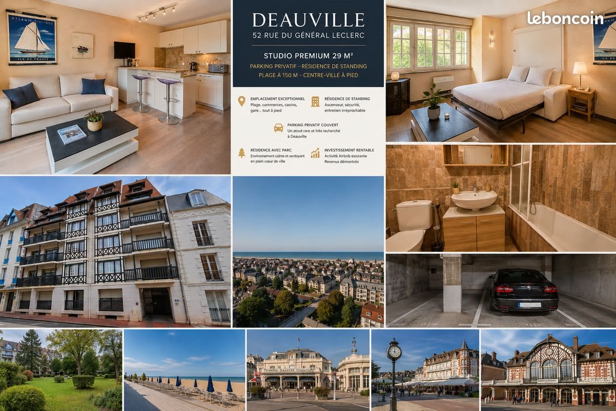 Appartement à vendre, 29m², Deauville